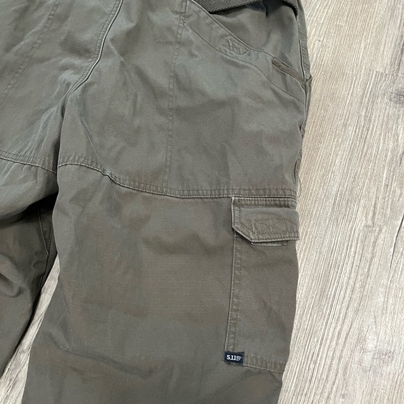 5.11 Tactical Mens TACLITE Pro Ripstop Cargo Pant 36X34 Style 74273 Green/Olive - Picture 5 of 8